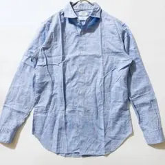 美品 フィリッポデローレンティス リネン100% ニット Tシャツ 茶 44 