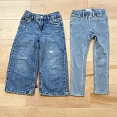 ZARA デニム レギンス 4-5y 110 2点セット