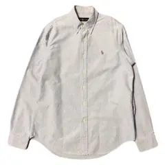 Polo Ralph Lauren ネイビー ボタンダウン 長袖シャツM