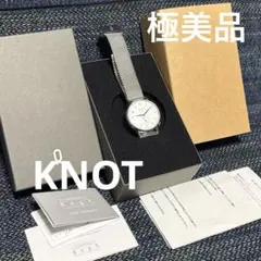 【極美品】Knot CAS-36SVWH1 自動巻 腕時計 白文字盤 青針のサムネイル