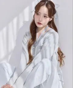 配色ラメニットカーディガン