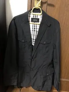 メンズジャケット　バーバリーブラックレーベル　黒　サイズ L