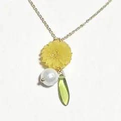 たんぽぽのワンポイントネックレス