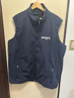 極美品　Dunbrooke NFL パトリオッツ ジップアップベスト XLレア