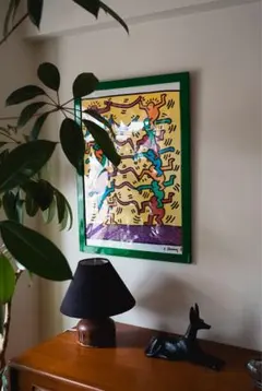 Keith Haring、No.158、希少画集画、新品額装付、状態良好 - メルカリ