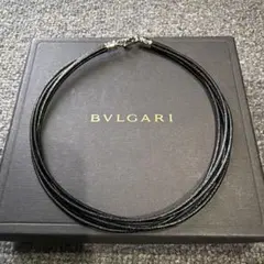 ブルガリ レザーネックレス チョーカー 美品