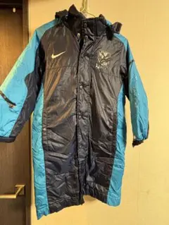 Nike ベンチコート XS ネイビー水色