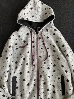 星柄フルジップパーカー　y2k 00s平成女児　グランジ　opium