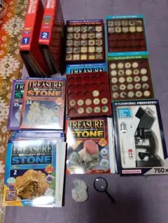 トレジャーストーン　ディアゴスティーニ　鉱石　鉱物　コンプリート　標本 デアゴスティーニ トレジャーストーン 宝石 鉱物 鉱石 合計182