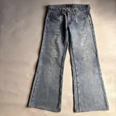 00s【archive】flare denim pants/Y2K/grunge