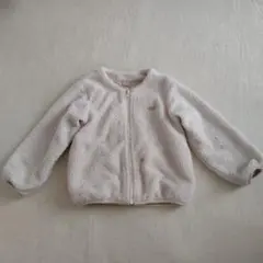 petit main フリースジャケット 110cm アイボリー