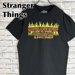 ストレンジャーシングス ファイヤーパターン ロゴ ドラマ Tシャツ 半袖 輸入品のサムネイル