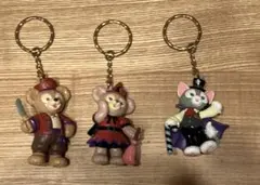 ダッフィー＆シェリーメイ＆ジェラトーニ　キーチェーン3個セット　ハロウィン