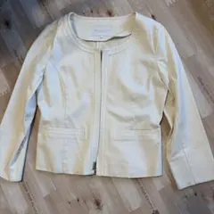PROPORTION BODY DRESSING ノーカラージャケット ホワイトのサムネイル