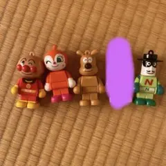 アンパンマン ブロックラボ　バンダイ　ガチャガチャ　セット 4体