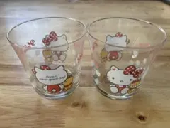 ハローキティ ガラスコップ 2個セット