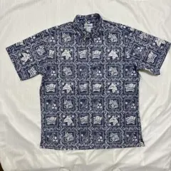 【値下げ】ほぼ未使用　レインスプーナー　アロハシャツ　ハワイ製　ボタンダウン　L