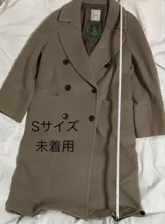 レディース ロングコート こげ茶色 未着用 Sサイズ