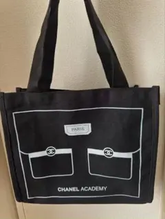 CHANEL アカデミー ブラックエコバッグ
