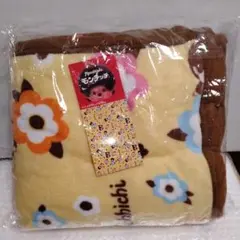 【新品・未開封・タグ有り】モンチッチ 花柄 ふんわり ブランケット