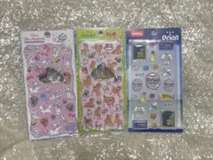 正規品 キャラクターシール 3点セット 新品 マリープチドロ バンビ