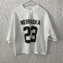 V2154 BROWNY 半袖メッシュTシャツ ホワイトFサイズのサムネイル