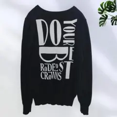 Rodeo Crowns ブラック　セーター Vネック M 綿100%