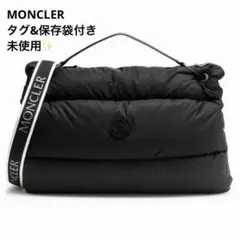 タグ付き未使用✨モクレール ワンショルダー ダウン2WAYバッグ ロゴ 黒