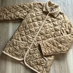 美品【LAVENHAM】キルティングジャケット ゴールドベージュ 36 S-M