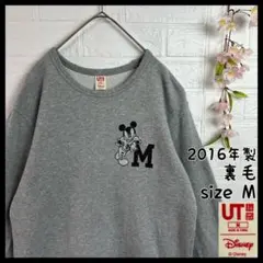 UNIQLO UT Disney ミッキープリント 裏毛 スウェット 古着
