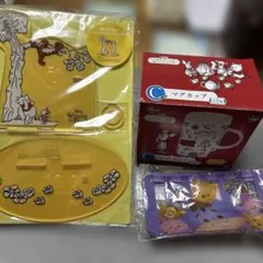 くまのプーさん マグカップとミニポーチ 組み立て式ペンスタンド3点セット