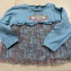 アンパンマン 長袖カットソー 100cm 水色