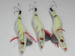 オクトパスタップ★タコエギ★3本セット◆サイズ：3.5　蛸釣り★カラー：ホワイト