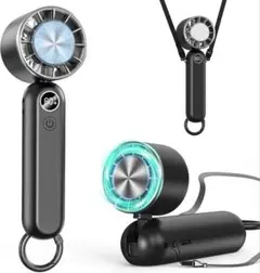 ハンディファン 冷却プレート 扇風機 携帯 小型 首掛け 卓上 USB 充電式