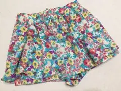 花柄 キュロット ショートパンツ