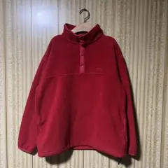 80-90's USA製 L.L.Bean スナップT フリース プルオーバー