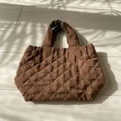 SEA ROOM LYNN キルティングトートバッグ ブラウン