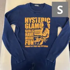 【美品】ヒステリックグラマー プリントスウェット ネイビー S