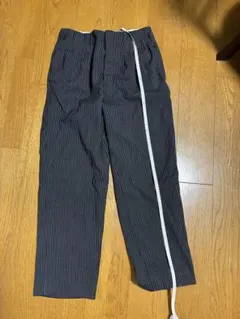 le sans pareil ブラックシャンブレー ワークパンツ 40 黒シャン