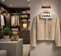 ★ZARA ベージュ クロップドジャケット