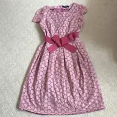 M's カタログ ピンク サマー ツイード 花 ワンピース 38 - メルカリ