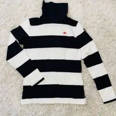 ストライプハイネック長袖トップス[Kappa]