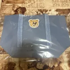 フェイラーFEILER オールドテディワッペントートバッグ ブルー　小