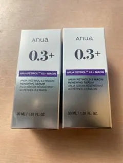 【新品未開封】anua 0.3+ レチノール美容液 30mL×2