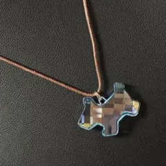 美品 SWAROVSKI スワロフスキー ネックレス テリア 犬 クリスタル 青