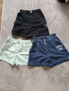 【美品】しまむら　キッズ 短パン 3点セット
