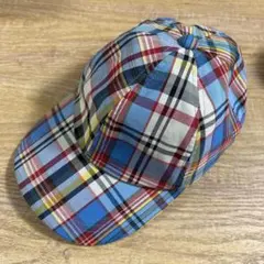 【美品】CABaN・マドラスチェック・キャップ