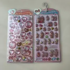 正規品　ハローキティ モンチッチ うるちゅるポップシール 2シートセット