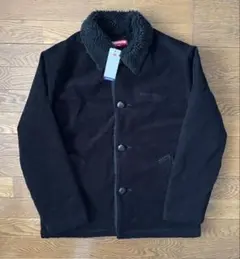 Supreme Kindermann Uncut Corduroy 黒 Supreme】Kindermann Uncut Corduroy Car Coat☆Black☆24FW
