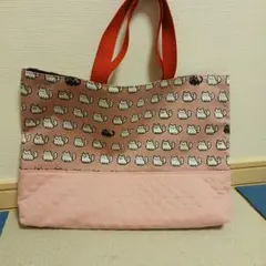 デジタルな猫が可愛い　レッスンバック　ハンドメイド